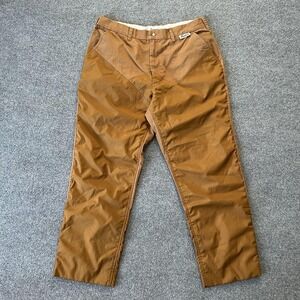 Mountn Prairie Pants Mens 38x31 Brown Canvas Brush Buster Hunting Upland